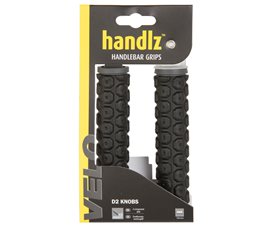 Handtag D2 Knobs 130 mm, Svart/Grå